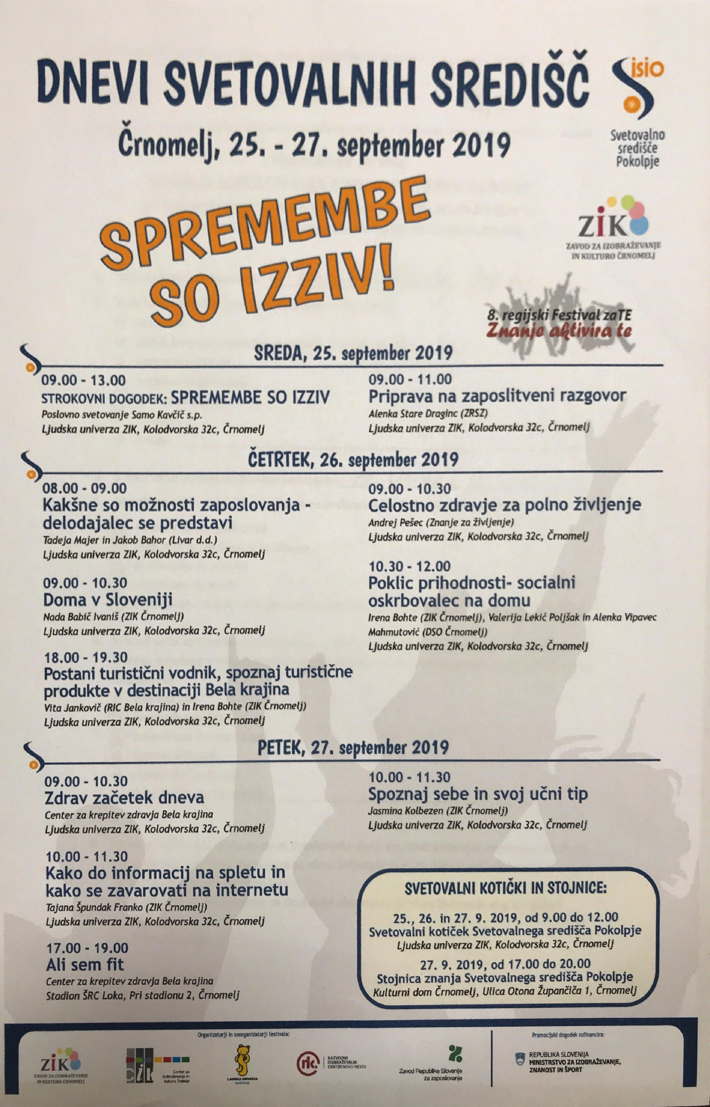 Dnevi svetovalnih središč