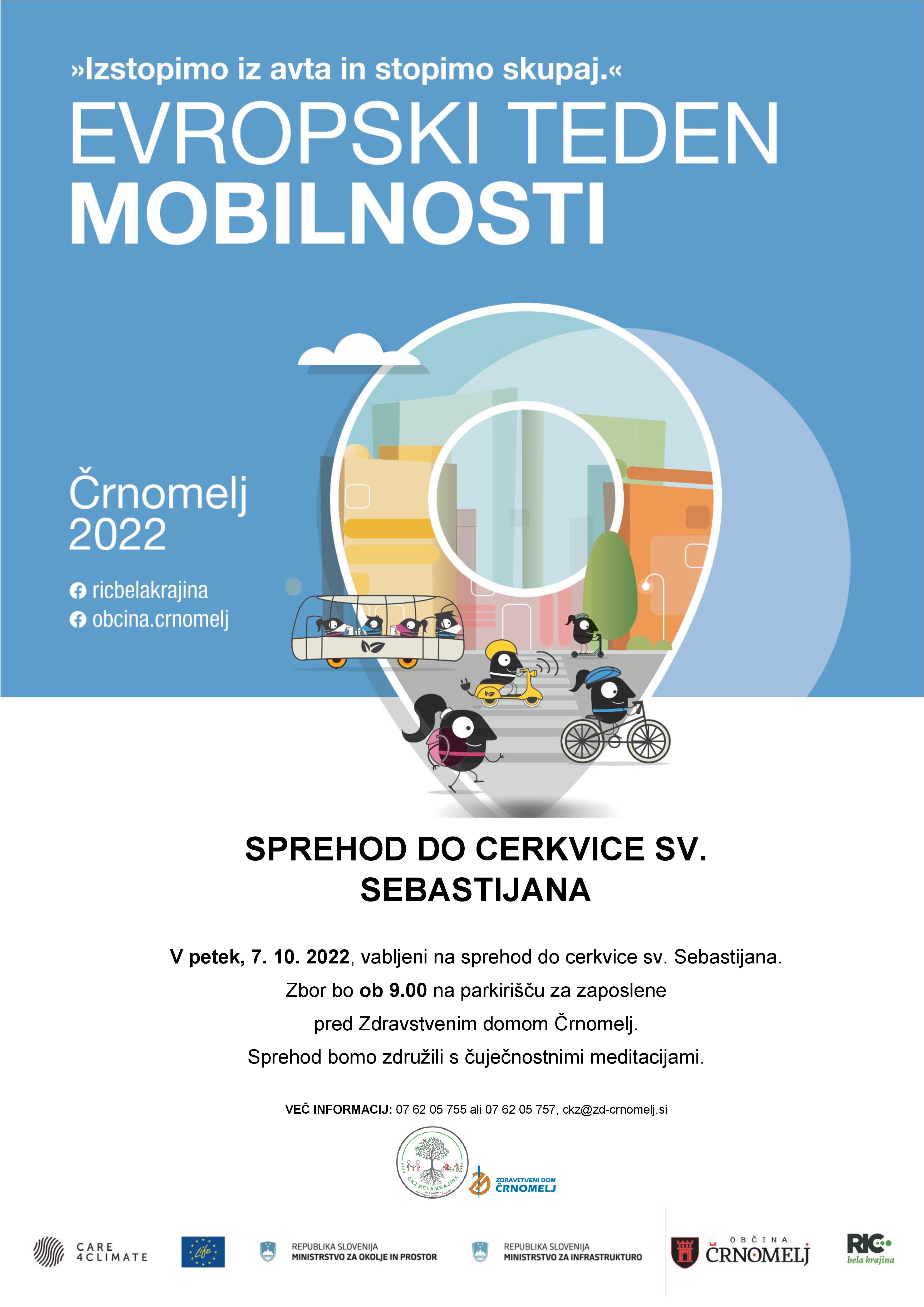 Sprehod do cerkvice sv. Sebastijana